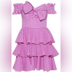 Caroline Constas Gingham Mini Dress